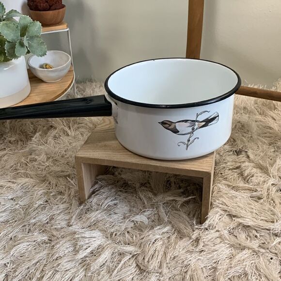 Delano Studios Dela-Ware Hand Colored Bird Pot Vintage Retro - Picture 3 of 17